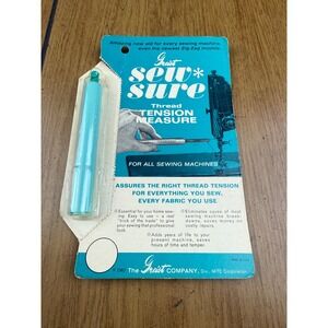 Vintage Greist Sew‎ Sure Thread Tension Measure Sewing Machine Tool 1967 NOS